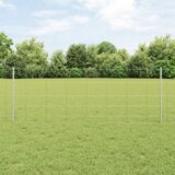 vidaXL Stupovi za ograde 11 kom U-kanal 80 cm Pocinčani čelik | shoptok.hr