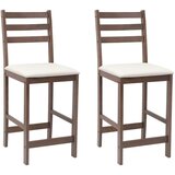  Trpezarijske stolice 2 pcs Svijetlosmeđa 40 x 47,5 x 99,5 cm | shoptok.hr