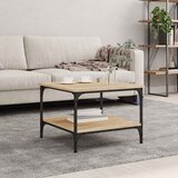  Stolić za kavu boja hrasta 55x55x40 cm konstruirano drvo Smeđa 55 x 55 x 40 cm Cene