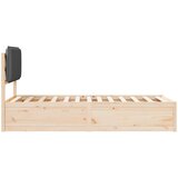  Krevetni okvir s tapiciranim uzglavljem Tamno siva 90 x 200 cm | shoptok.hr
