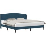  Krevetna konstrukcija s uzglavljem Plava 180 x 200 cm Baršun | shoptok.hr