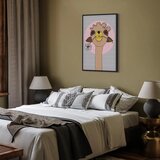  Slika - Happy Llama (1 Part) Vertical 80x120 U crnom drvenom okviru | shoptok.hr