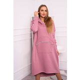 Kesi Insulated dress with hood navy pink Cijene