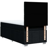 vidaXL Box spring postelja z vzmetnico črna 100x200 cm blago | Shoptok.si