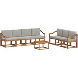  Set vanjskih sofa 8 kom. Prirodna i svijetlo siva | shoptok.hr