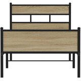  Okvir kreveta bez madraca boja hrasta sonome 75 x 190 cm drveni | shoptok.hr