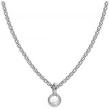 Ženski victoria cruz lis crystal lanČiĆ sa swarovski belim kristalom ( a3961-07hg )