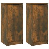  Komode 2 kom boja dimljenog hrasta 30x30x70cm konstruirano drvo | shoptok.hr