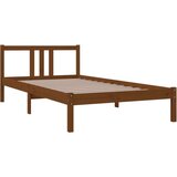  Posteljni okvir medeno rjav iz trdnega lesa 100x200 cm, (20644274) | Shoptok.si