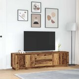 TV ormarići s LED svjetlima 2 kom boja drva 193,5x41x50 cm | shoptok.hr