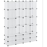  Modularni ormarić s 18 pretinaca bijeli 37 x 146 x 180,5 cm Slike