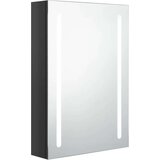  Kupaonski ormarić s ogledalom sjajni crni 50 x 13 x 70 cm | shoptok.hr
