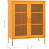 Ormarić Omara za shranjevanje gorčično rumena 80x35x101,5 cm jeklo, (20705568) | Shoptok.si