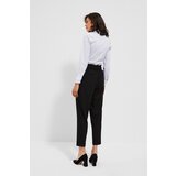 Marisse Straight Leg Trousers With Tie Waist Z-Sp-3607 Black | Eponuda.ba