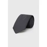 Boss Svilena kravata črna barva