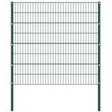  Ogradni panel sa stupovima od željeza 349x160 cm zelene boje - 1 349 cm 160 cm | shoptok.hr