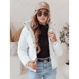 DStreet Kurtka zimowa damska SNOWLIKE pikowana z kapturem biała | Shoptok.si