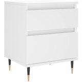 Maison Chic Nočna omarica - Nočna miza bela 40x35x50 cm inženirski les, (21690246) | Shoptok.si