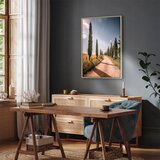  Slika - Italian cypresses (1 Part) Vertical 40x60 U prirodnom drvenom okviru | shoptok.hr