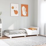 Maison Chic Posteljni okvir - Enojna postelja - Postelja za odrasle brez vzmetnice bel 90x190 cm trdna borovina-J6935, (21766932) | Shoptok.si