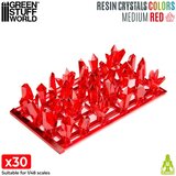 Green Stuff World Red Resin Crystals Medium | Crveni smolasti kristali srednji 9–16mm (30 kom) | Eponuda.com