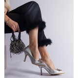 Gemre Silver stilettos embellished with colorful cubic zirconia Callsa | ePonuda.com