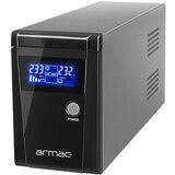Armac UPS 650VA, 390W, 2X 230V Schuko OUT, RJ11/RJ45 IN/OUT, USB, LCD, Metal Case (O/650F/LCD) | ePonuda.com