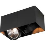 Smart spot zwart rechthoekig 2-lichts incl. 2 Wifi GU10 111mm - Box