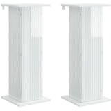  Stalak za biljke 2 pcs Bijela visokog sjaja 30 5 x 30 x 80 5 cm | shoptok.hr