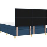  LED Box Spring Krevet s uzglavljem Plava 180 x 200 cm tkanina | shoptok.hr