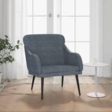  Fotelja tamnosiva 63 x 76 x 80 cm baršunasta | shoptok.hr