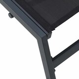 Ležaljka 1-osoba Crna i antracit 197 x 54 x 86 cm Čelik | shoptok.hr