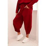 Kesi Włoski Punto Milano Winter set sweatshirt + pants burgundy | Shoptok.si