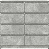  Komoda siva boja betona 100x35x99 cm od konstruiranog drva | shoptok.hr