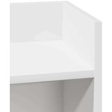 vidaXL Stranska mizica s polico bela 25,5x27x60 cm | Shoptok.si