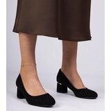 Gemre Teriva classic black pumps on a low block heel | Shoptok.si