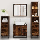  4-dijelni set kupaonskog namještaja boja hrasta drveni | shoptok.hr