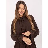 RUE PARIS Dress-MI-SK-A1554.26-brown | Shoptok.si