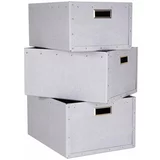 Bigso Box of Sweden Kartonske kutije za pohranu u setu 3 kom s poklopcem Ture –