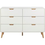 MID.YOU komoda, bela, barve hrasta | Shoptok.si