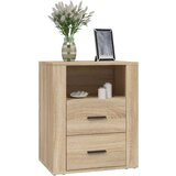  Noćni ormarić boja hrasta 50 x 36 x 60 cm od konstruiranog drva | shoptok.hr