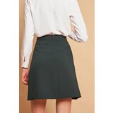 Dewberry 60086 Knee Length Bell Skirt-GREEN | shoptok.hr