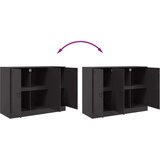 vidaXL Komoda crna 99 x 39 x 73 cm čelična | shoptok.hr