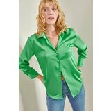 Bianco Lucci Shirt - Green - Regular fit Cene