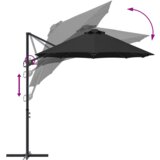 vidaXL Vrtni nadstrešek Črna Velike Jeklo s prašnim premazom | Shoptok.si