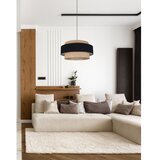  Luster na sajli CORSA 1xE27/60W/230V crna/bež | Eponuda.com