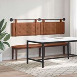  Smeđa Zidne 2 pcs Smeđa 200 x 5 x 40 cm Drvena ploča - Smeđa 200 cm bez LED | shoptok.hr