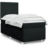  Box spring krevet s madracem crni 80 x 200 cm od tkanine | shoptok.hr