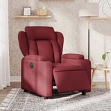 Maison Chic Električni naslanjač - Relax naslanjač vinsko rdeče blago, (22061615) | Shoptok.si