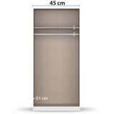 Rauch Möbel omara s klasičnimi vrati, siva, bela | Shoptok.si